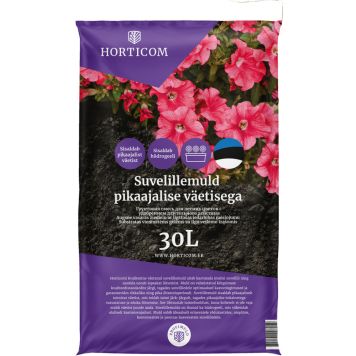 Suvelillemuld pikaajalise väetisega Horticom 30 l