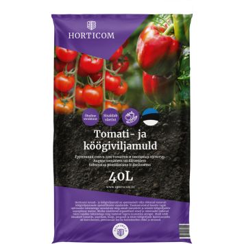 Tomati- ja köögiviljamuld Horticom 40 l