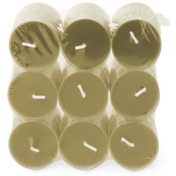 Lõhnastatud teeküünal 4,5 h 18 tk/pk, pirn/jasmiin