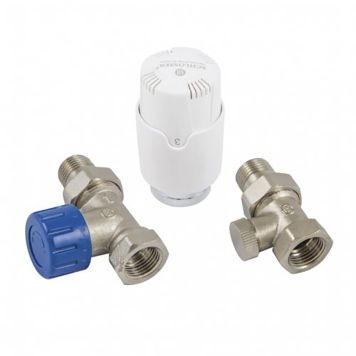 Radiaatori ventiilide komplekt 1/2" nurk