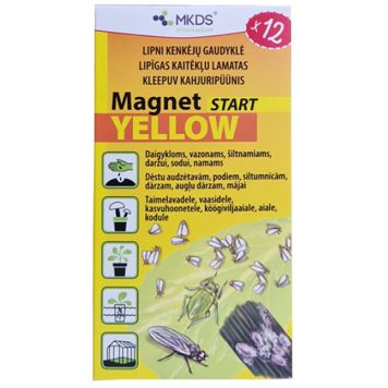 Liimpüünis Holding Invest Magnet Yellow Start 12 tk, 7 x 14 cm