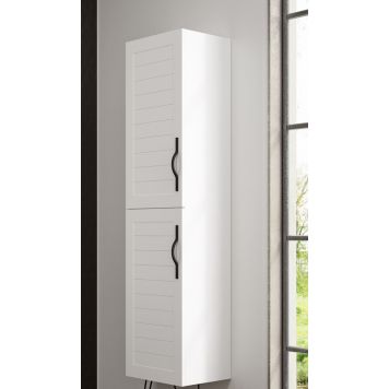 Kõrge kapp Ordonez Cottage 35 cm matt valge