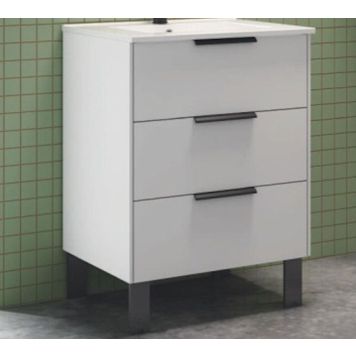 Valamukapp valamuga Ordonez Alboran 80 cm matt valge