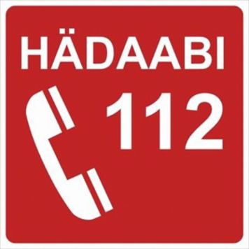 Kleebis "Hädaabi 112"