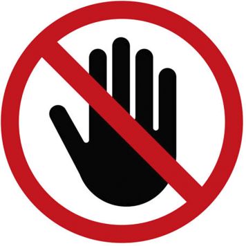 Kleebis "Sisenemise keeld" 829