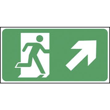 Kleebis "Evakuatsioonisuund üles paremale"