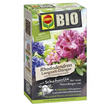 BIO pikaajaline rodo- ja hortensiaväetis lambavillaga Compo 750g