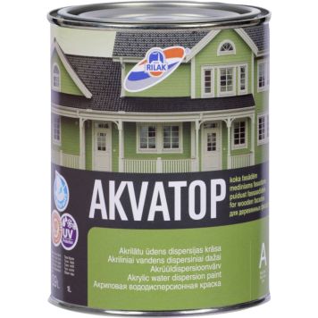 Puitfassaadivärv Rilak Akvatop 0,9 l, must