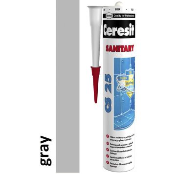 Sanitaarsilikoon Ceresit CS25 280 ml, Grey 07
