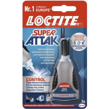 Universaalne kiirliim Loctite Super Attak Control 3 g