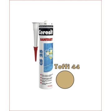 Sanitaarsilikoon Ceresit CS25 280 ml, Toffi 44