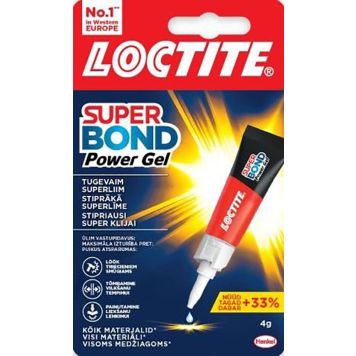 Elastne kiirliim Loctite Super Bond Power Gel 4 g