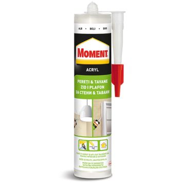 Silikoonhermeetik Moment Acryl 280 ml