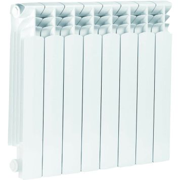 Alumiiniumradiaator KFA Armatura G 500 F/ 8 ribi valge