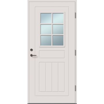 Välisuks Lund M9 x 21, valge parem