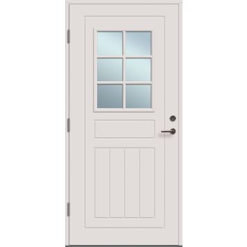 Välisuks Lund M9x 21, valge vasak