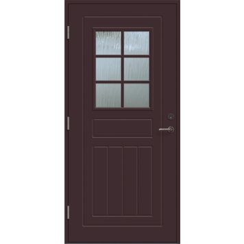 Välisuks Lund M10 x 21, pruun vasak