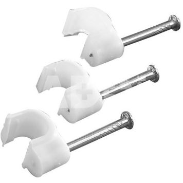 Vivanco Kaablikinnitus naelklambrid 7mm 20tk