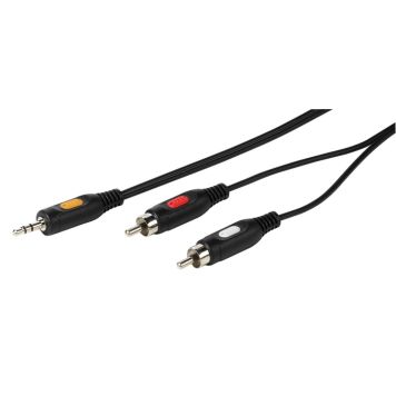 Audiokaabel Vivanco 1 x 3,5 mm/2 x RCA