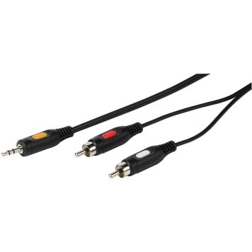 Audiokaabel Vivanco 1 x 3,5 m/ 2 x RCA 2,5 m