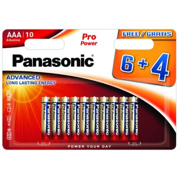 Pro Power patarei Panasonic LR6PPG/10B (6+4tk)
