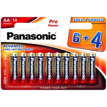 Pro Power patarei Panasonic LR03PPG/10B (6+4tk)