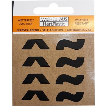 Märgid Wichelhaus HartPlastic must 50 mm