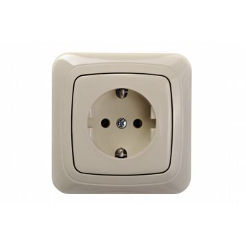 Pistikupesa Schuko raamita beež