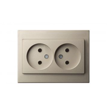 Maanduseta pistikupesa Epsilon 2-ne raamita šampanja