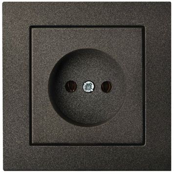 Maanduseta pistikupesa Epsilon must, raamita