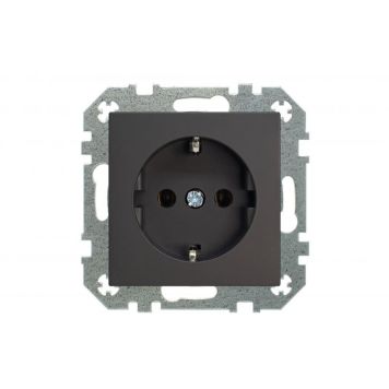 Pistikupesa Liregus Retro SCHUKO® 16 A / 250 V maandusega, must