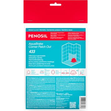 Veekindel välisnurga tugendustükk Penosil AquaBrake Corner Patch Out 433