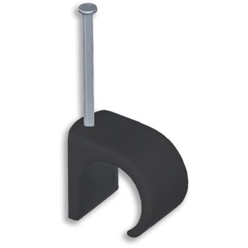 Kaabliklamber Baltplast BP KS 5-7 mm ümarale kaablile must 25 tk