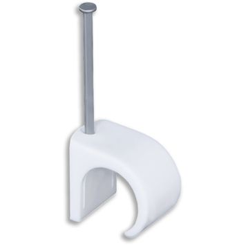 Kaabliklamber Baltplast BP KS 5-7 mm ümarale kaablile valge 100 tk