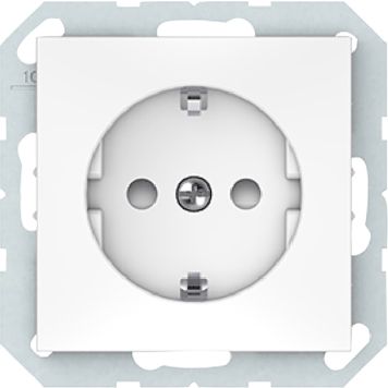 Pistikupesa raamita Vilma Quadrum QR 1000 maandusega lastekaitsmega valge