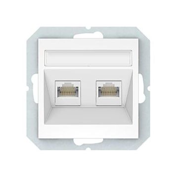 Arvutipesa raamita Vilma Quadrum QR 1000 2 x RJ45 CAT6 UTP valge