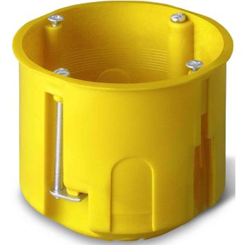 Süvistatav paigalduskarp Elektro-Plast kipsseintele, kollane