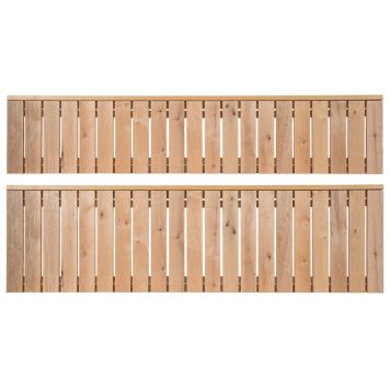 
Ülemine ja alumine Thermory saunalavamoodul