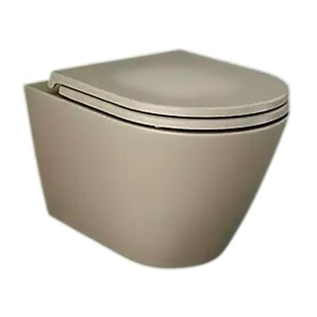 Seinapealne WC-pott ja prill-laud Rak Ceramics Feeling cappuccino