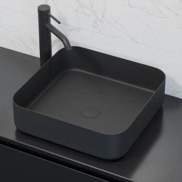 Valamu Camargue Skärgård Lindingö  40 x 40 cm matt must