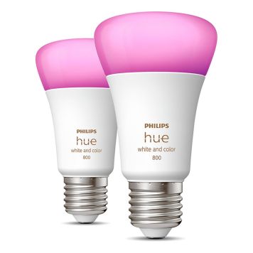 LED-nutilamp Philips Hue White and color 6,5 W E27, 2 tk