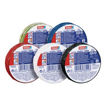 Isoleerteip tesa® Professional Tesaflex 20 m x 19 mm, punane