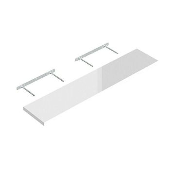 Seinariiul Regalux XL4 valge kõrgläige 118 x 23,5 x 3,8 cm