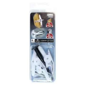 Nailontüüber Cobra Toggles 7,4 x 26 mm 4 tk