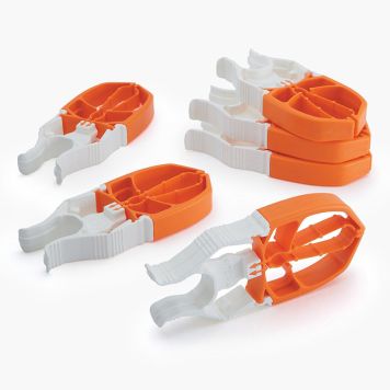 Klamber Fixclip punane/valge 6 tk