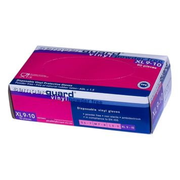 Vinüülkindad Semperguard s 10, 90 tk
