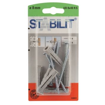 Tüübel kraega Stabilit 8 x 40 mm