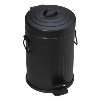 Prügikast pedaaliga Venus Tonne must 3 l