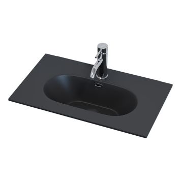 Valamu Camargue Svanholm Ravnholt 60 x 36 cm matt must