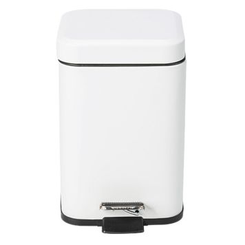 Prügikast Venus Quadra valge pedaaliga 3 l